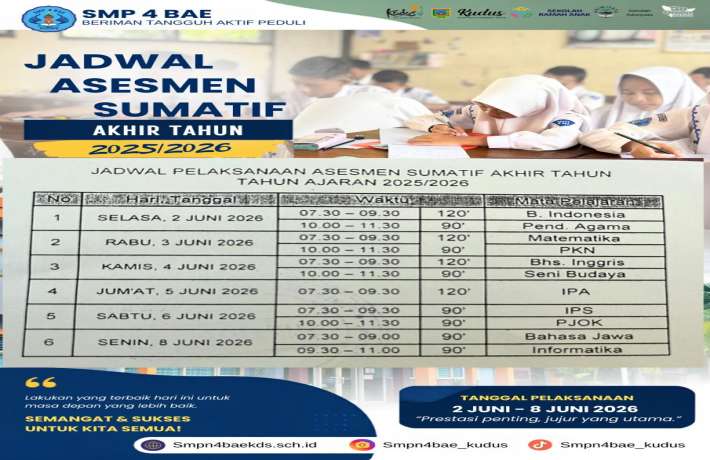 SMP 4 BAE Melaksanakan asat 2025-2026